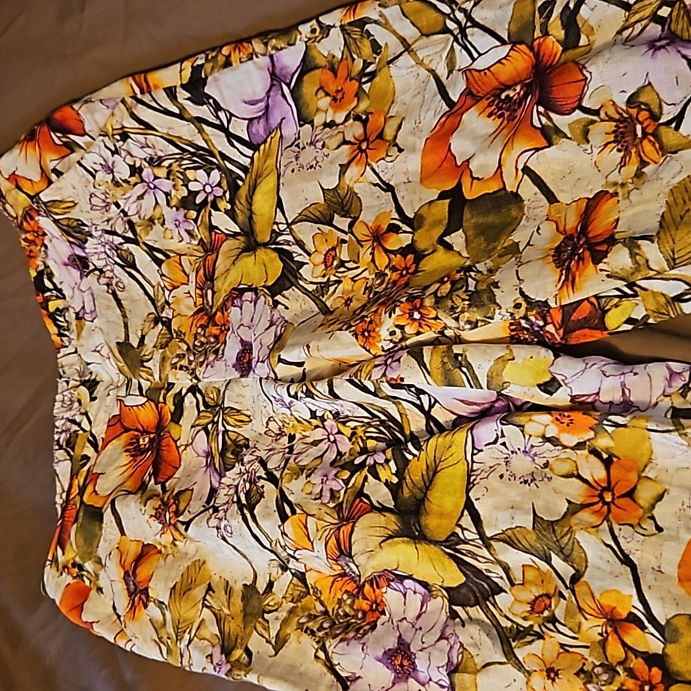 Beautiful, vibrant, NWOT, Linen Pants, Size 2 (12-14) - Picture 2 of 6